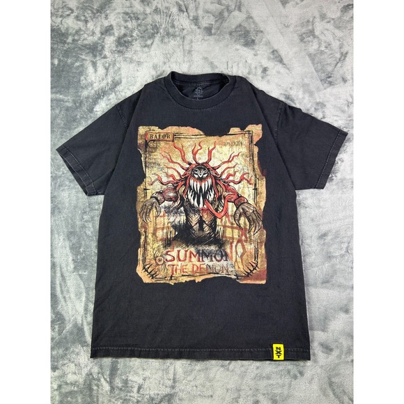 WWE Finn Balor Summon The Demon T-Shirt Men's Large Black NXT Wrestling Graphic - Picture 1 of 7